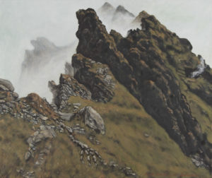 „Drachenstein – Dračí kameny“ 2012, olej, plátno, 90x75 cm