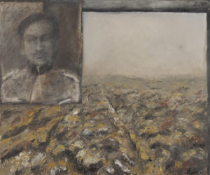 „Padlý“ 1998, olej, plátno, 90x75 cm