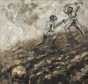 „Brambor“ 1997, olej, plátno, 90x85 cm